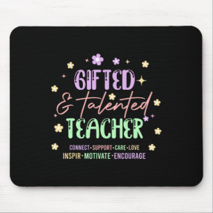 Retro Groovy Gifted And Talented Teacher Back To S Mouse Mat