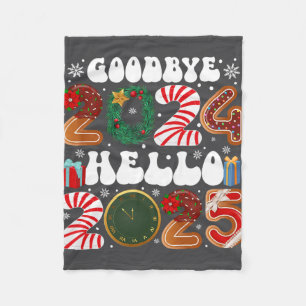 Retro Groovy Good  Fleece Blanket