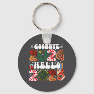 Retro Groovy Good  Key Ring