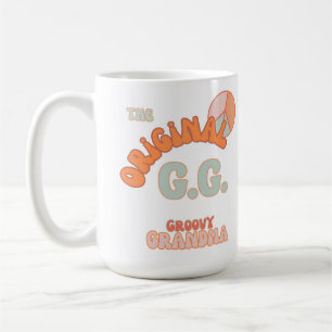 Retro Groovy Grandma Peach & Aqua Coffee Mug