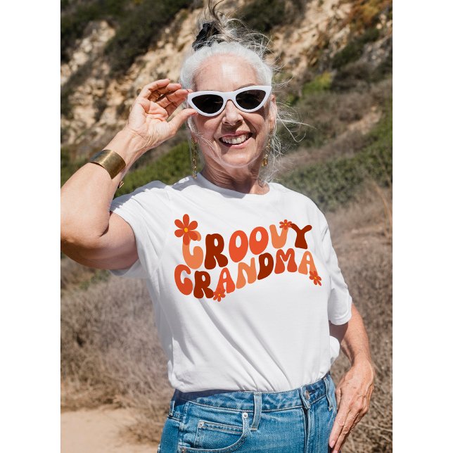 Retro Groovy Grandma Shirt,Groovy Grandmother T-Shirt (Creator Uploaded)