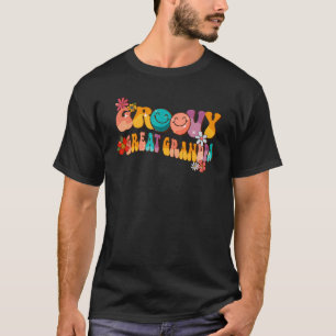 Retro Groovy Great Grandpa Colourful 60s 70s Hippi T-Shirt