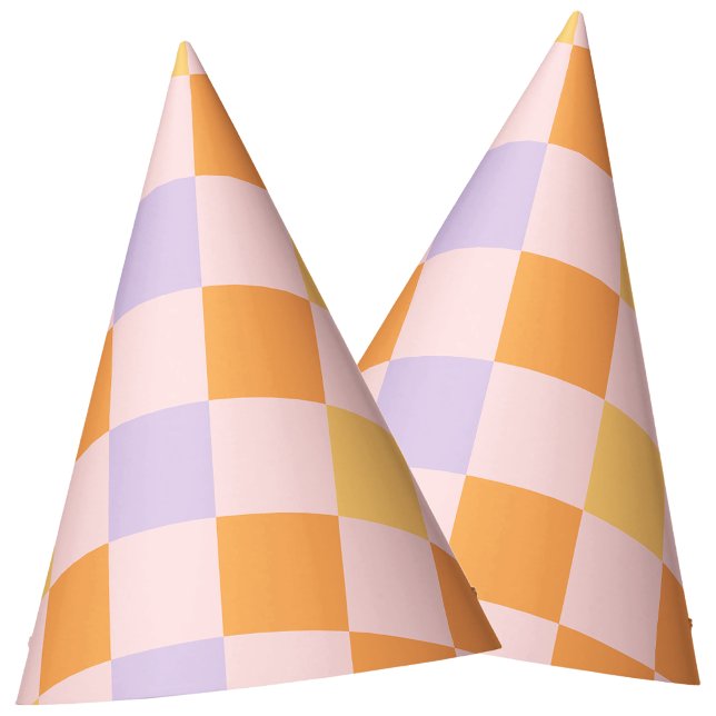 Retro Groovy Halloween First Birthday Party Hats (Creator Uploaded)