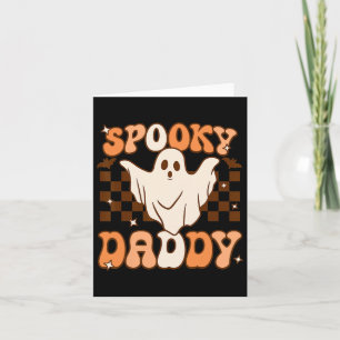 Retro Groovy Halloween Ghost Spooky Daddy Costume  Card