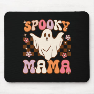 Retro Groovy Halloween Ghost Spooky Mama Costume Mouse Mat