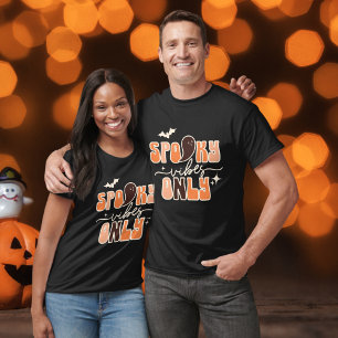 Retro Groovy Halloween Spooky Vibes Only T-Shirt