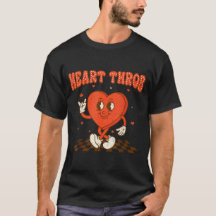 Retro Groovy Heart Throb Valentines Day Toddlers B T-Shirt