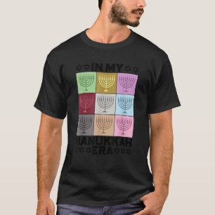 Retro Groovy In My Hanukkah Era Menorah Chanukah J T-Shirt