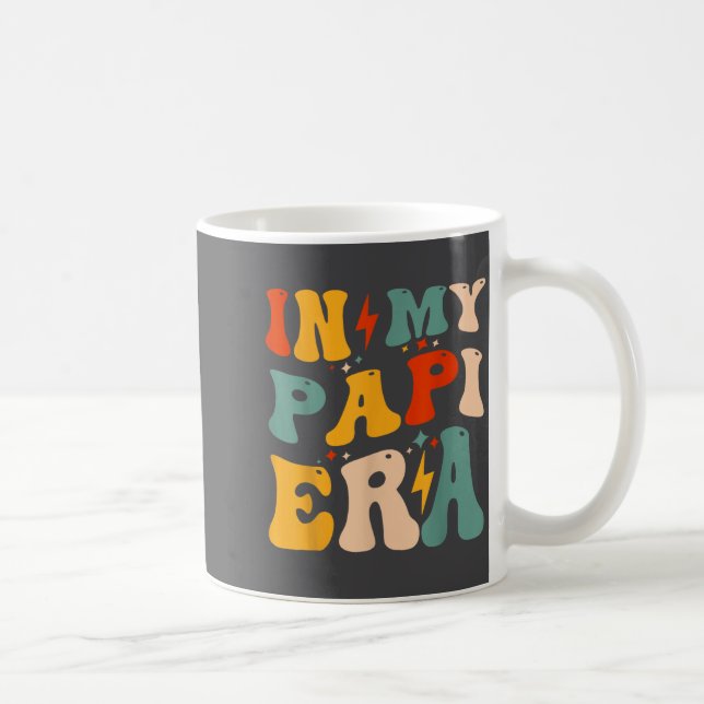 Retro Groovy In My Pa Era Funny Father's Day Mens  Coffee Mug (Right)