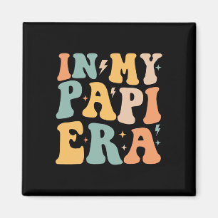 Retro Groovy In My Papi Era Father&#; s Day Magnet