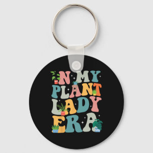 Retro Groovy In My Plant Lady Era Xmas Gardening P Key Ring