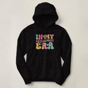Retro Groovy in My Retirement Era , Retired 2025 Hoodie