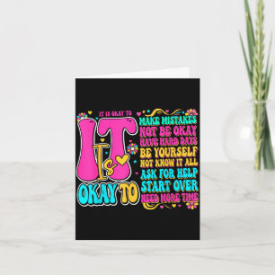 Retro groovy it’s mental health social worker card