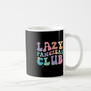 Retro Groovy Lazy Pancreas Club Type 1 Diabetes Aw Coffee Mug