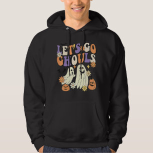 Retro Groovy Let's Go Ghouls Boo Ghost Halloween C Hoodie