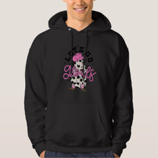 Retro Groovy Let's Go Ghouls Halloween Ghost Hoodie