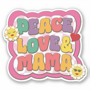 Retro Groovy Mama Quote Typography Mother's Day