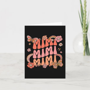 Retro Groovy Mimi Best Mimi Ever Hello Fall Thanks Card