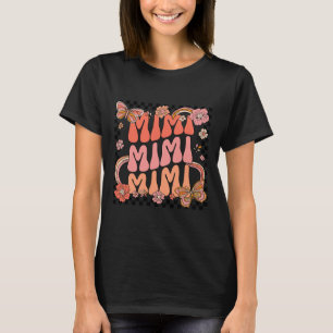 Retro Groovy Mimi Best Mimi Ever Hello Fall Thanks T-Shirt