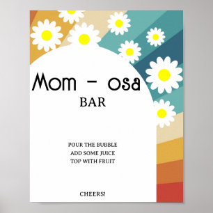 Retro Groovy \ Mom-osa bar Poster