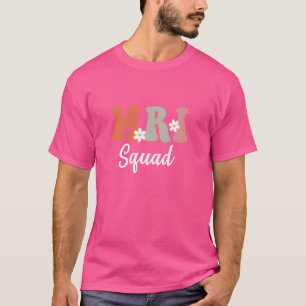 Retro Groovy MRI Squad Radiology MRI Technologist T-Shirt