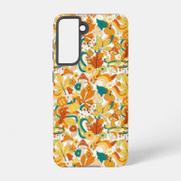 Retro Groovy Mushroom Flower Pattern