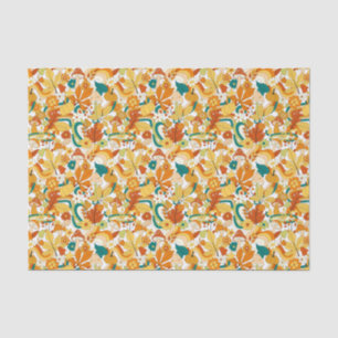 Retro Groovy Mushroom Flower Pattern Tissue Paper