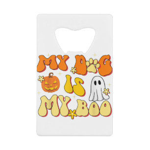 Retro Groovy My Dog Is My Boo Ghost Halloween Dog