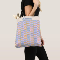 Retro Groovy Pastel Lines Pattern Personalised