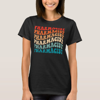 Retro Groovy Pharmacist Pharmacy 70s Vintage Boho T-Shirt