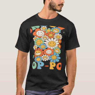Retro Groovy PopPop Groovy Birthday Party Matching T-Shirt