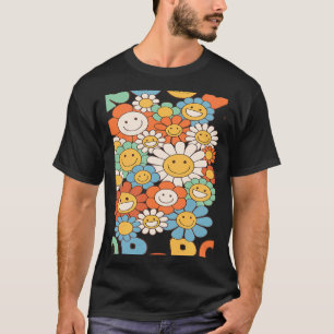 Retro Groovy PopPop Groovy Birthday Party Matching T-Shirt