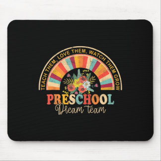 Retro Groovy Preschool Dream Team Byck To School T Mouse Mat