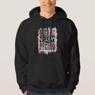 Retro Groovy Shes My Sweet Potato Cheetah Leopard Hoodie