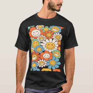 Retro Groovy Sister Groovy Birthday Party Matching T-Shirt