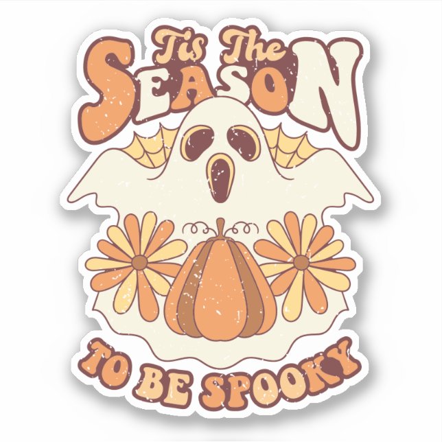 Retro Groovy Spooky Season Halloween (Front)