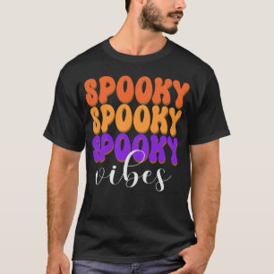 Retro Groovy Spooky Vibes Halloween T-Shirt