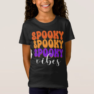 Retro Groovy Spooky Vibes Halloween T-Shirt