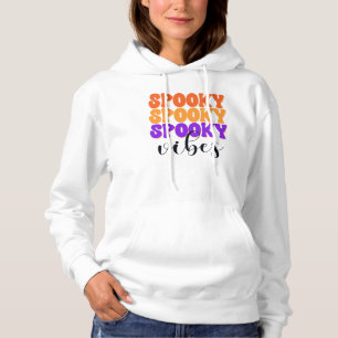 Retro Groovy Spooky Vibes Vintage Halloween Hoodie