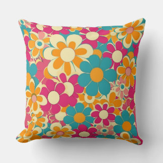 Retro-Groovy-Spring-Pattern, Great for home decor Cushion