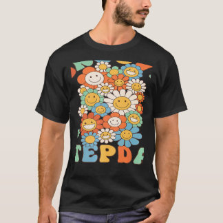 Retro Groovy Stepdad Groovy Birthday Party Matchin T-Shirt