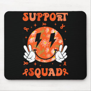 Retro Groovy Support Squad Multiple Sclerosis Oran Mouse Mat
