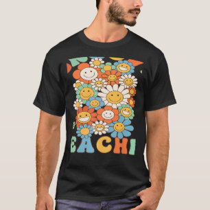 Retro Groovy Teacher Groovy Birthday Party Matchin T-Shirt