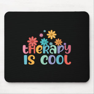 Retro Groovy Therapy Is Cool Mental Health S Aware Mouse Mat