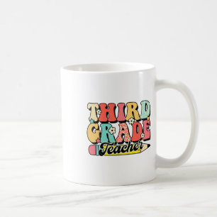 Retro Groovy Third Grade Teacher First Day 3rd Gra Coffee Mug