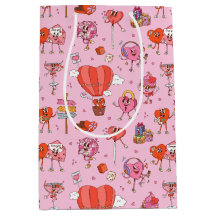 Retro Groovy Valentine Cartoons