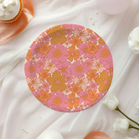 Retro Groovy Vibrant Boho Baby in Bloom