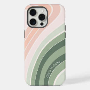 Retro Groovy Wavy Pattern iPhone 15 Pro Max Case