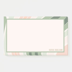 Retro Groovy Wavy Pattern Post-it Notes