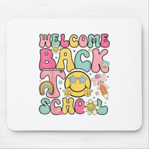 Retro Groovy Welcome Back To School Teacher Apprec Mouse Mat